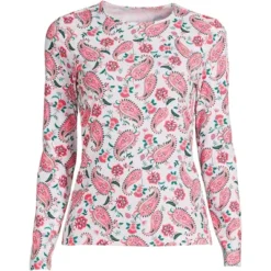 Lands' End Women's Crew Neck Long Sleeve Rash Guard UPF 50 Sun Protection Modest Swim Tee -Lands' End Store GUEST 5c0a2259 c419 46c5 aba7 135fc5e51e13