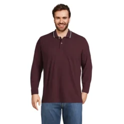 Lands' End Men's Comfort First Long Sleeve Solid Mesh Polo -Lands' End Store GUEST 5d3c86bf 9288 46bd 8ea0 71ce2ba4eb50