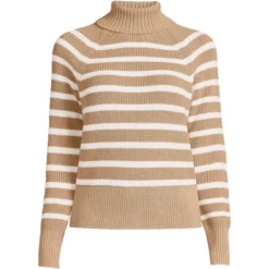 Lands' End Women's Drifter Cotton Must Have T-Neck Sweater -Lands' End Store GUEST 5e1260a2 4a4c 463c 909a 15e3833feeaa