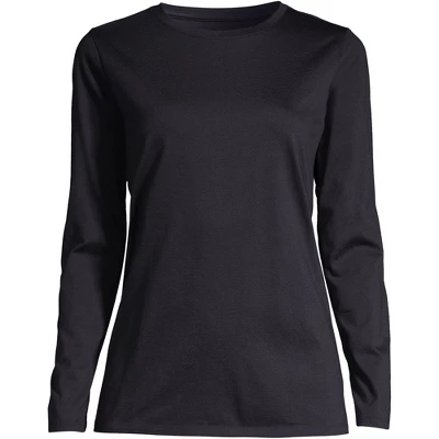 Lands' End Women's Tall Relaxed Supima Cotton Long Sleeve Crewneck T-Shirt 7 Lands' End Women's Tall Relaxed Supima Cotton Long Sleeve Crewneck T-Shirt - Image 7
