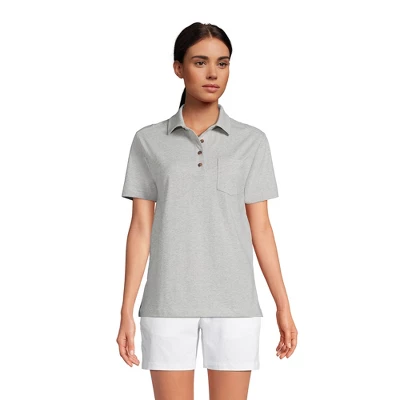 Lands' End Women's Short Sleeve Super T Polo 2 Lands' End Women's Short Sleeve Super T Polo - Image 2