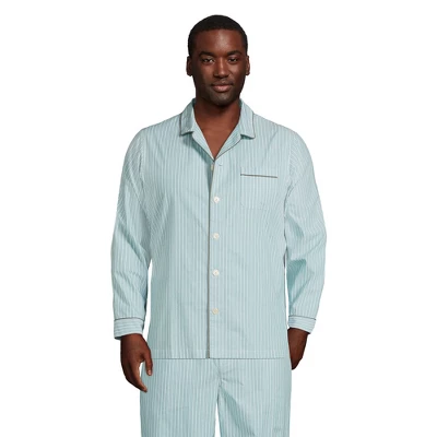 Lands' End Men's Poplin Pajama Shirt 10 Lands' End Men's Poplin Pajama Shirt - Image 10