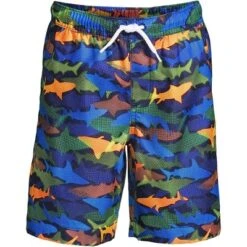 Lands' End Boys Slim Printed Volley Swim Trunks -Lands' End Store GUEST 5f9f08dd b220 449e b33b 15592f1b97e7