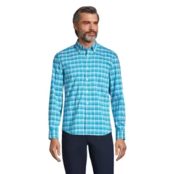 Lands' End Men's Traditional Fit Comfort-First Shirt With Coolmax Printed 12 Lands' End Men's Traditional Fit Comfort-First Shirt With Coolmax Printed -Lands' End Store GUEST 5fbcacb9 0eaf 48af 859e 7966064133b2
