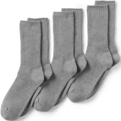 Lands' End Men's Crew Socks 3 Pack -Lands' End Store GUEST 60092287 9ba6 468c ac28 4bbf1d108fcc