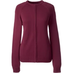 Lands' End School Uniform Women's Cotton Modal Zip-front Cardigan Sweater 7 Lands' End School Uniform Women's Cotton Modal Zip-front Cardigan Sweater -Lands' End Store GUEST 603cffa9 3750 4580 b12f 889998d41f6a
