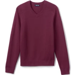 School Uniform Young Men's Cotton Modal V-neck Sweater -Lands' End Store GUEST 615a98b6 6cd9 4931 a2f9 8e7828f082db