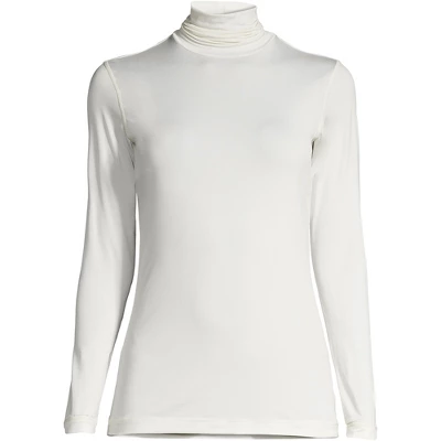 Lands' End Women's Thermaskin Heat Thermal Long Underwear Base Layer Turtleneck Top 2 Lands' End Women's Thermaskin Heat Thermal Long Underwear Base Layer Turtleneck Top - Image 2