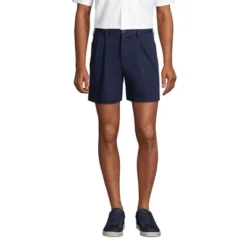 Lands' End Lands' End Men's Traditional Fit Pleated 6" No Iron Chino Shorts 9 Lands' End Lands' End Men's Traditional Fit Pleated 6" No Iron Chino Shorts -Lands' End Store GUEST 61ce3c1d debe 4983 b898 31322f242b4d