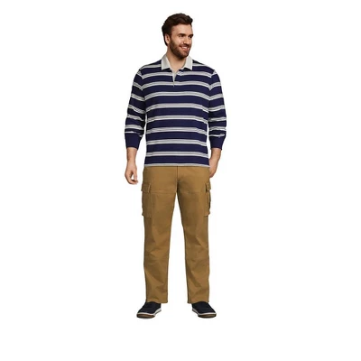 Lands' End Men's Long Sleeve Solid Rugby 2 Lands' End Men's Long Sleeve Solid Rugby - Image 2