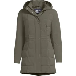 Lands' End Women's Quilted Stretch Down Coat -Lands' End Store GUEST 63d33f2c a2c0 4748 8950 bec6cd440d6b