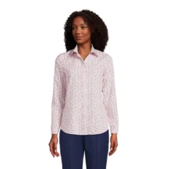 Lands' End Women's No Iron Supima Cotton Long Sleeve Shirt -Lands' End Store GUEST 64967d41 dede 4e09 91c3 b945622f4c8e