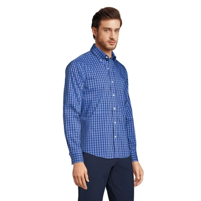 Lands' End Men's Traditional Fit Comfort-First Shirt With Coolmax Printed 2 Lands' End Men's Traditional Fit Comfort-First Shirt With Coolmax Printed - Image 2