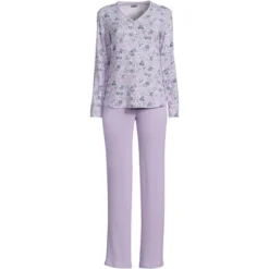 Lands' End Women's Cozy 2 Piece Pajama Set - Long Sleeve Top And Pants 10 Lands' End Women's Cozy 2 Piece Pajama Set - Long Sleeve Top And Pants -Lands' End Store GUEST 653e31f3 2f1c 4e0a b2fd 33d70e26c928