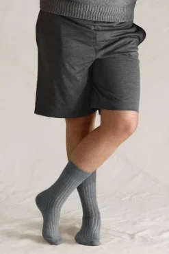 Lands' End Men's Seamless Toe Cotton Rib Dress Socks (3-pack)