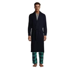 Lands' End Men's Flannel Robe -Lands' End Store GUEST 66c32102 c68b 4ad2 aee2 5ae6ec8ac1ed
