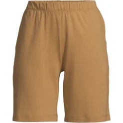 Lands' End Women's Sport Knit High Rise Elastic Waist Pull On Shorts -Lands' End Store GUEST 678cd6a8 d6a5 4817 a1ba 7923d35a9897