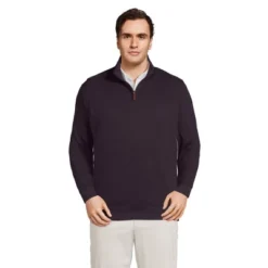 Lands' End Men's Bedford Rib Quarter Zip Sweater -Lands' End Store GUEST 67b04b24 b96b 4f49 bab6 8493ee339364