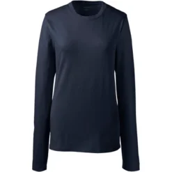 Lands' End School Uniform Women's Long Sleeve Essential T-shirt -Lands' End Store GUEST 6a300a6d c823 496c aa06 3a8a3e55f54a