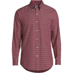 Lands' End Men's Traditional Fit Solid No Iron Supima Pinpoint Buttondown Collar Dress Shirt -Lands' End Store GUEST 6ad83c9a 2602 421d adbe 4b2619c935b7