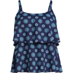 Lands' End Women's Chlorine Resistant Scoop Neck Tiered Tankini Swimsuit Top 8 Lands' End Women's Chlorine Resistant Scoop Neck Tiered Tankini Swimsuit Top -Lands' End Store GUEST 6b91e472 e526 45d9 be82 4906d3cac15c