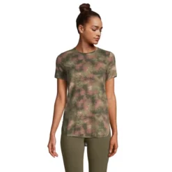 Lands' End Women's Moisture Wicking UPF Sun Short Sleeve Curved Hem Tunic Top-Print -Lands' End Store GUEST 6c46cd72 a9af 4adf b430 68c824323d20