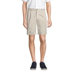 Lands' End Lands' End Men's Traditional Fit Pleated 9" No Iron Chino Shorts 10 Lands' End Lands' End Men's Traditional Fit Pleated 9" No Iron Chino Shorts -Lands' End Store GUEST 6c7a0caf 898f 412e aa13 c2c56aafbc60