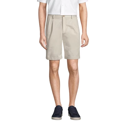 Lands' End Lands' End Men's Traditional Fit Pleated 9" No Iron Chino Shorts 5 Lands' End Lands' End Men's Traditional Fit Pleated 9" No Iron Chino Shorts - Image 5