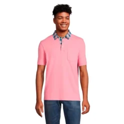 Lands' End Lands' End Men's Super-T Short Sleeve Polo Shirt -Lands' End Store GUEST 6c97b0f7 228b 4c3a 8064 c8f760497b38