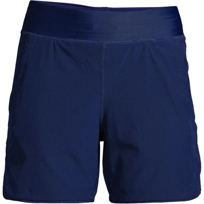 Lands' End Women's 5" Quick Dry Elastic Waist Board Shorts Swim Cover-up Shorts 8 Lands' End Women's 5" Quick Dry Elastic Waist Board Shorts Swim Cover-up Shorts - Image 8