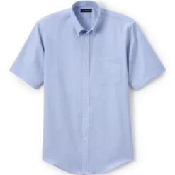 Lands' End School Uniform Men's Short Sleeve No Iron Pinpoint Dress Shirt -Lands' End Store GUEST 6dca2432 340f 4f07 a6ca a4f1c222b730