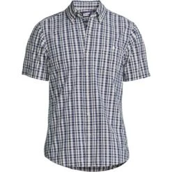 Lands' End Men's Traditional Fit Short Sleeve Seersucker Shirt 29 Lands' End Men's Traditional Fit Short Sleeve Seersucker Shirt -Lands' End Store GUEST 6e5b134b a930 4109 b954 b024cdddd499