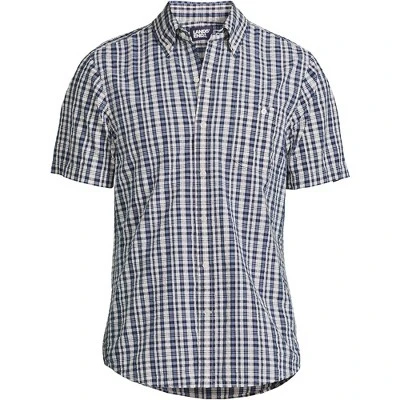 Lands' End Men's Traditional Fit Short Sleeve Seersucker Shirt 11 Lands' End Men's Traditional Fit Short Sleeve Seersucker Shirt - Image 11
