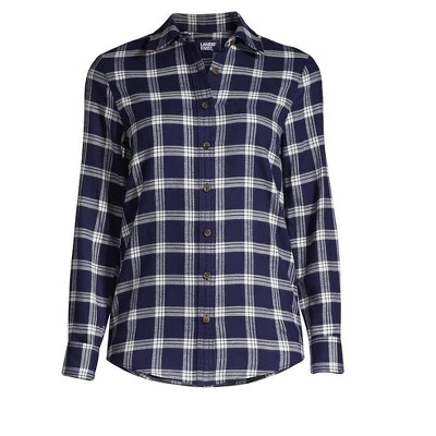Lands' End Women's Flannel Shirt 1 Lands' End Women's Flannel Shirt
