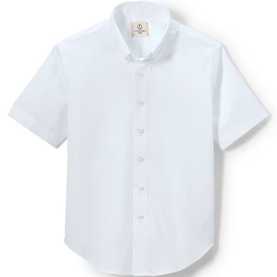 Lands' End School Uniform Boys Short Sleeve No Iron Pinpoint Dress Shirt 5 Lands' End School Uniform Boys Short Sleeve No Iron Pinpoint Dress Shirt - Image 5