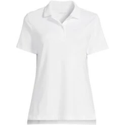 Lands' End School Uniform Women's Short Sleeve Feminine Fit Interlock Polo Shirt -Lands' End Store GUEST 7071e05f 773e 4834 bf98 2f5b49cb8ace