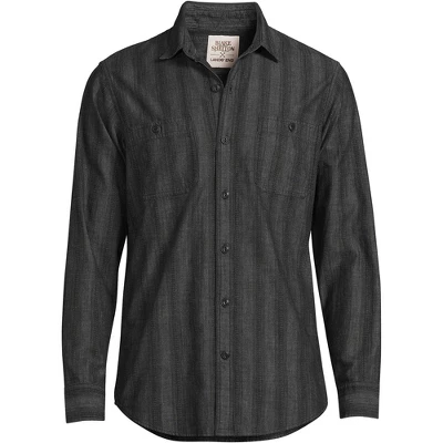Lands' End Blake Shelton X Lands' End Men's Traditional Fit Chambray Work Shirt 6 Lands' End Blake Shelton X Lands' End Men's Traditional Fit Chambray Work Shirt - Image 6