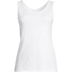 Lands' End Women's Tall Cotton Tank Top -Lands' End Store GUEST 70cd5a9a 2cb0 4055 a661 301bb309d95b 1