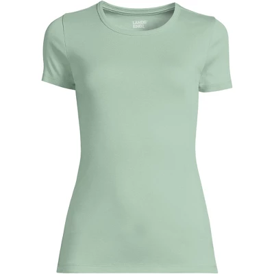 Lands' End Women's Cotton Rib Short Sleeve Crewneck T-shirt 11 Lands' End Women's Cotton Rib Short Sleeve Crewneck T-shirt - Image 11