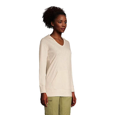 Lands' End Women's Slub Jersey Hooded Tunic 2 Lands' End Women's Slub Jersey Hooded Tunic - Image 2