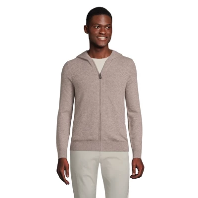 Lands' End Men's Cashmere Full Zip Hoodie 5 Lands' End Men's Cashmere Full Zip Hoodie - Image 5