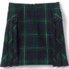 Lands' End School Uniform Girls Slim Side Pleat Plaid Skort Above Knee