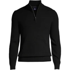 Lands' End Men's Fine Gauge Cashmere Quarter Zip -Lands' End Store GUEST 747d8f6c fe97 4fab b83e efc7341441c3