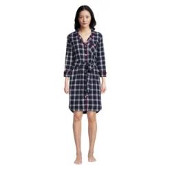 Lands' End Women's Plus Size 3/4 Sleeve Flannel Sleepshirt Nightgown -Lands' End Store GUEST 75694773 41d2 47d1 bba3 84c9ed2c83a7