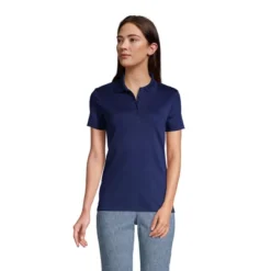 Lands' End School Uniform Women's Tall Supima Cotton Short Sleeve Polo Shirt -Lands' End Store GUEST 76c760e5 093c 42cd bbcd 41283253b08a