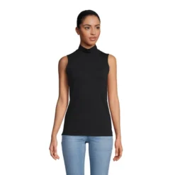 Lands' End Women's Lightweight Jersey Sleeveless Mock -Lands' End Store GUEST 770de1dc 1a8f 48b2 a21a 1db3705a5865
