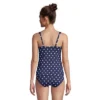 Lands' End Women's Square Neck Underwire Tankini Top Swimsuit Adjustable Straps