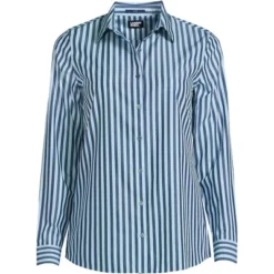 Lands' End Women's No Iron Supima Cotton Long Sleeve Shirt -Lands' End Store GUEST 782f7518 65b6 4744 8800 25a20f97f5cd