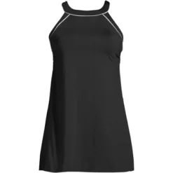 Lands' End Lands' End Women's Plus Size DD-Cup Chlorine Resistant High Neck Swim Dress One Piece Swimsuit Adjustable Strap 5 Lands' End Lands' End Women's Plus Size DD-Cup Chlorine Resistant High Neck Swim Dress One Piece Swimsuit Adjustable Strap -Lands' End Store GUEST 783077bc 864b 445f b4a9 80f3066b9541 1