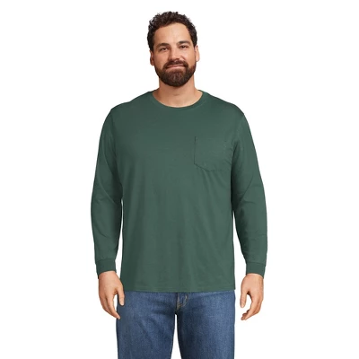 Lands' End Men's Super-T Long Sleeve T-Shirt With Pocket 5 Lands' End Men's Super-T Long Sleeve T-Shirt With Pocket - Image 5
